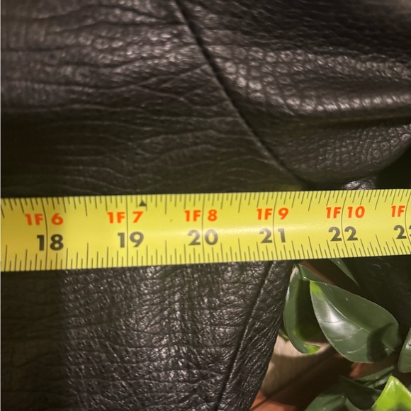 Vintage Saguaro Genuine Leather Croc-Embossed Black Jacket Y2K Style Size Large - Picture 9 of 14